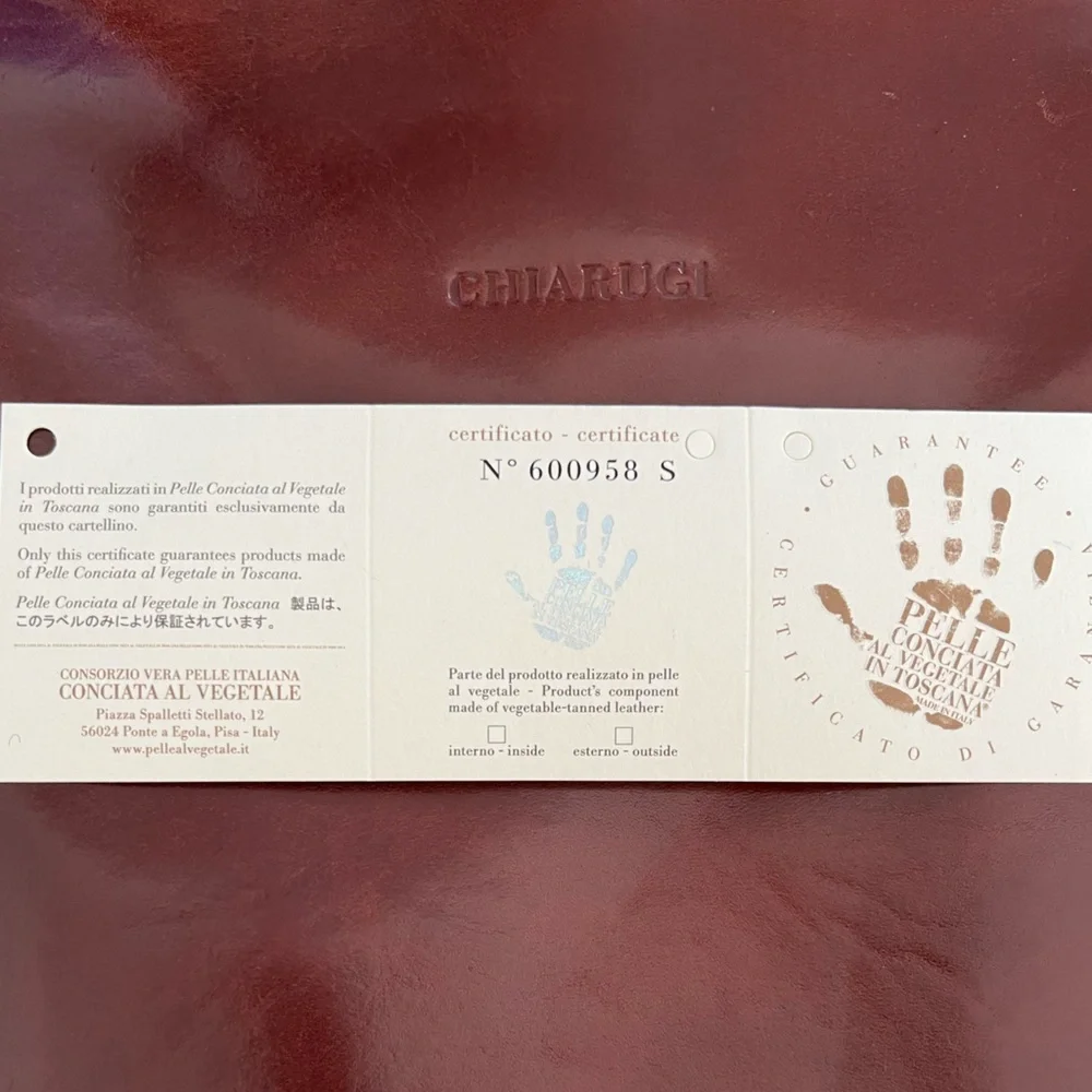 Authentic Chiarugi Genuine Leather Briefcase - Picture 15 of 15